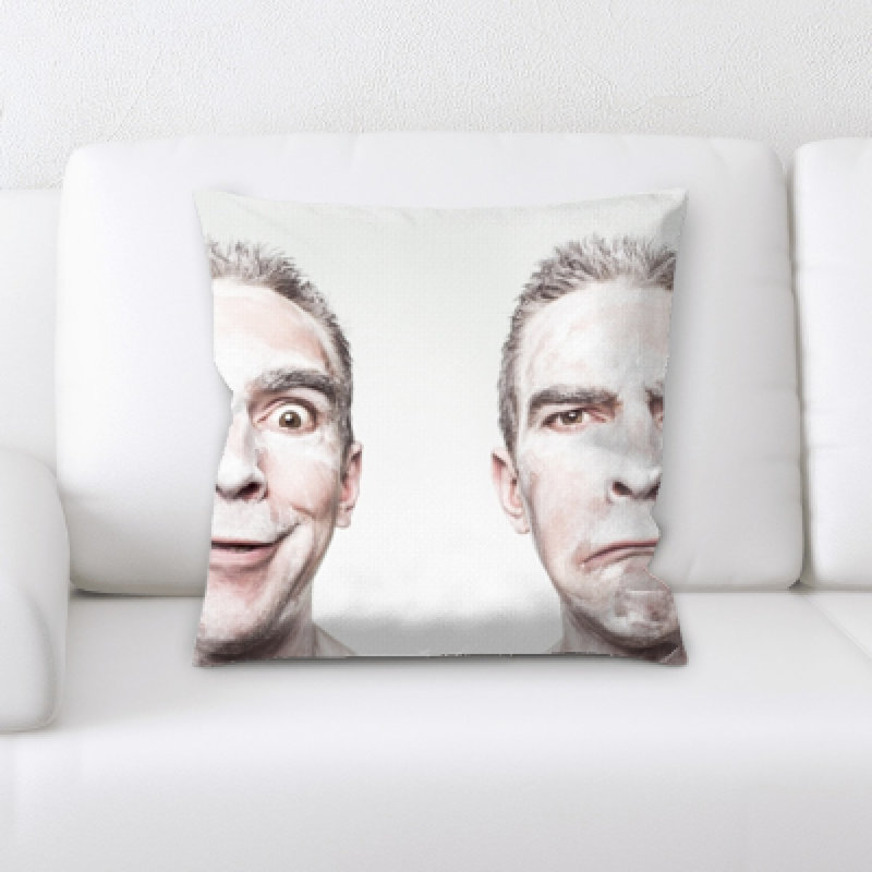 Microsuede Reversible Throw Pillow