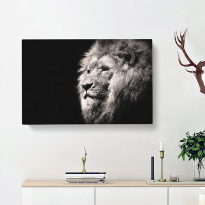 Portrait Of A Proud Lion - Wrapped Canvas