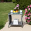 Table basse avec patio extérieur en verre trempé transparent-420523683