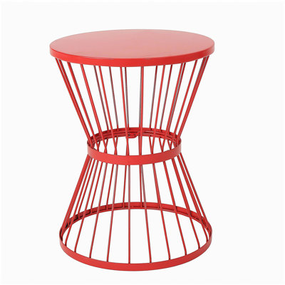 Table d'appoint en acier inoxydable 16 po