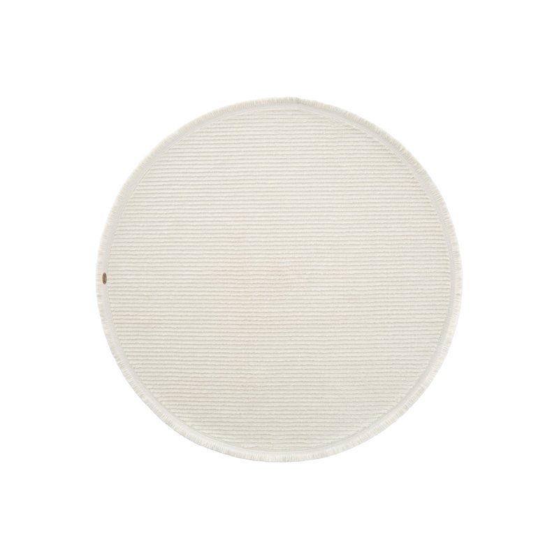 Round Reyanna Solid Colour Machine Made Indoor / Outdoor Area Rug, Round 120cm