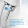 Water Saving/Powerful Pulse/Natural Rainfall/Massage/Powerful Rainfall/Powerful Pulse&Massage/Super Rainspray Adjustable Shower Head with Water Filtration