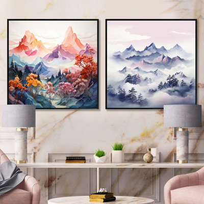 Majestic Mountain Views - Mountains Square Collage Set Of 2