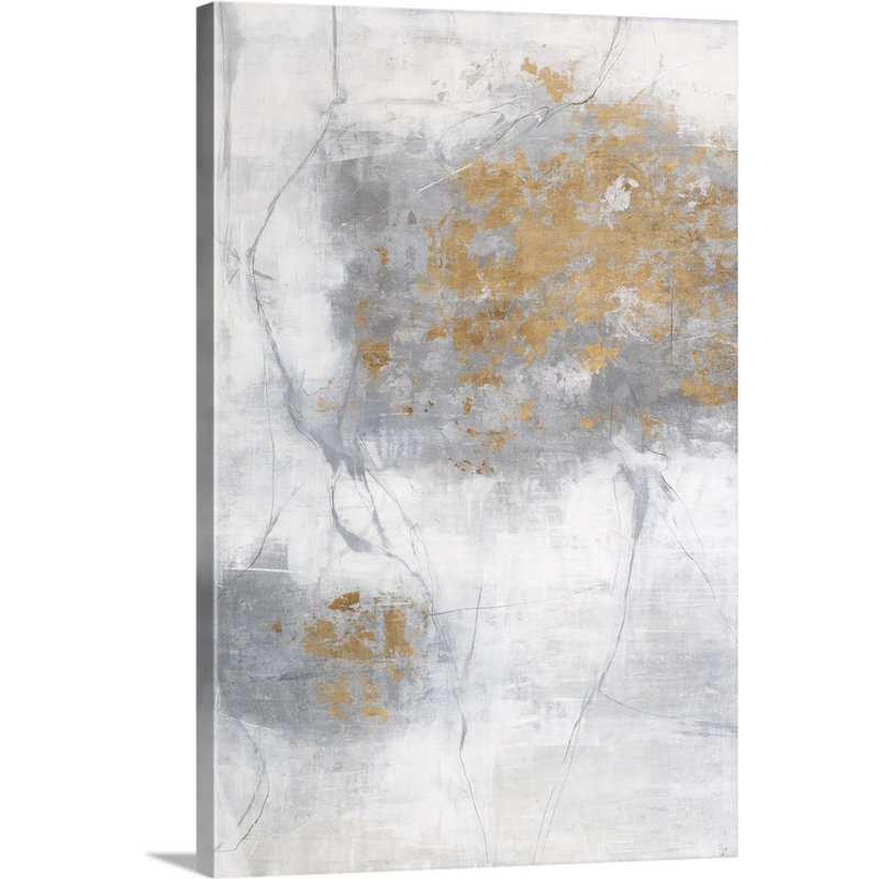 Cool Silver II - Print on Canvas, Wrapped Canvas, 30" H x 20" W x 1.25" D