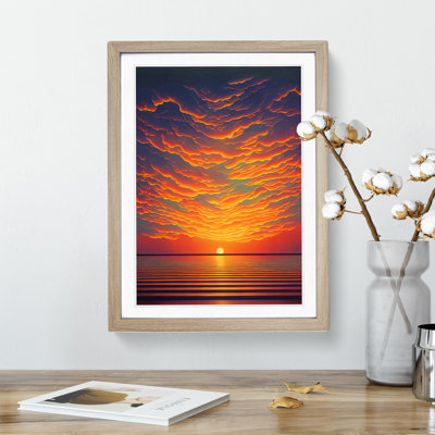 XV1022-3410X Passionate Ocean Sunset - Wall Art