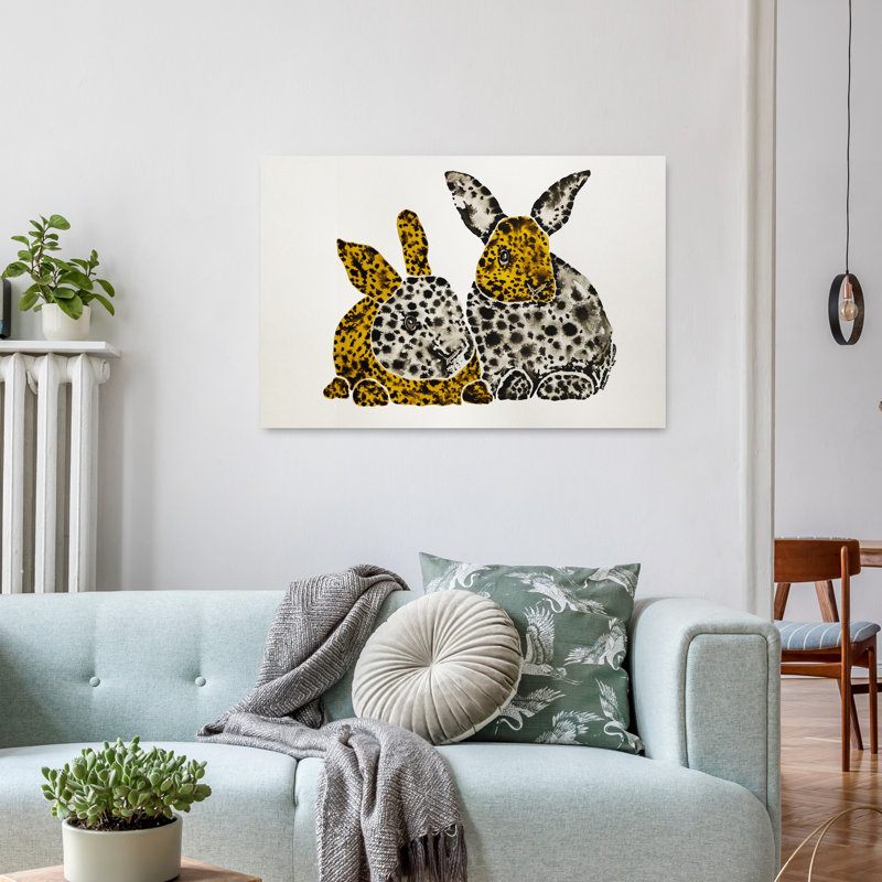 Lapin jaune tacheté, 24" H x 36" W