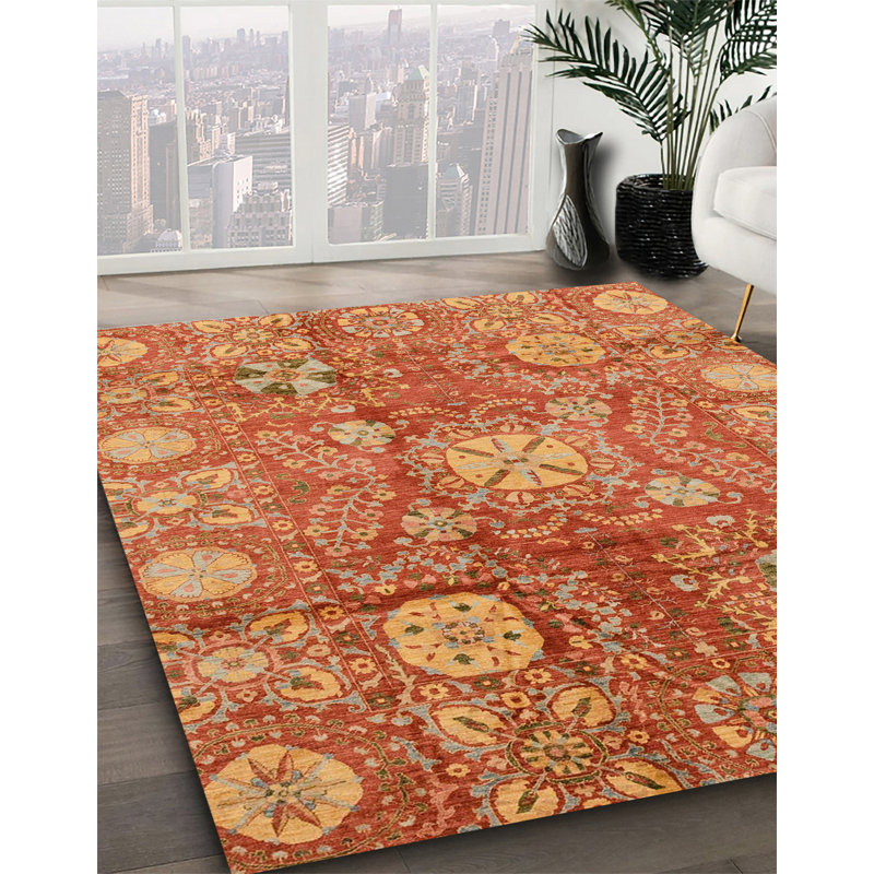 Abstract Indoor Rug, Round 3'