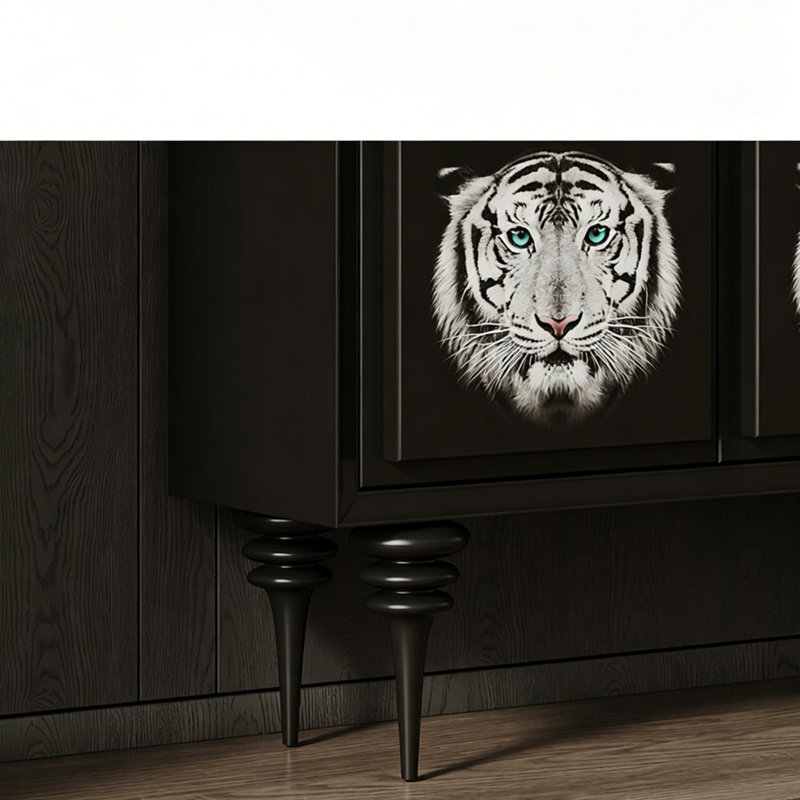 Artistic Painted Sideboard