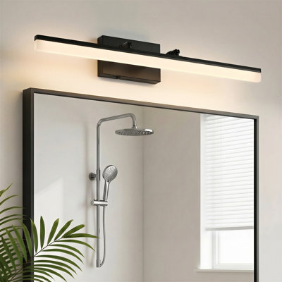 27.5" LED Bathroom Vanity Light Bar, Adjustable 5 CCT, 24W,Matte Black