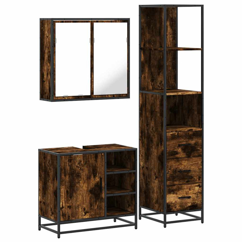 Bathroom Furniture Suite, Rustric Brown