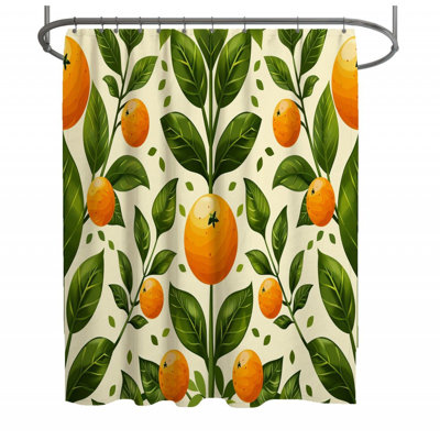 Citrus Nature Bathroom Shower Curtain