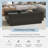 High Gloss Coffee Table With 2 Large Hidden Storage Compartment-114232851