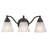 Moyer 3-Light 19 inch Wide Oil Burnished Bronze Traditional Bathroom Vanity Lighting Fixture, White Alabaster Glass Shade, Dimmable, LED Compatible, Over the Mirror Mounted Wall Sconce-699031864