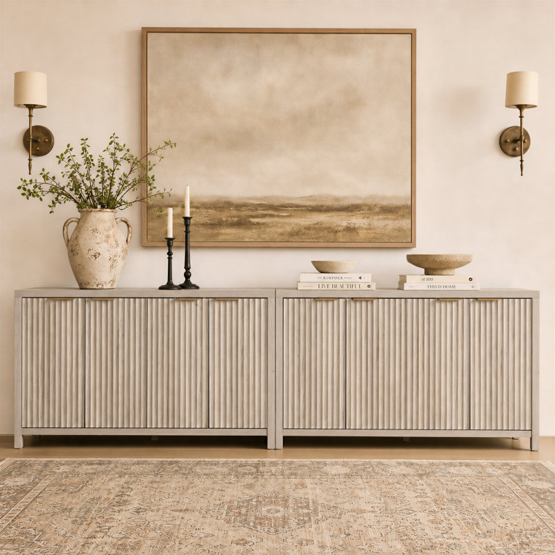 282cm Sideboard, Greige Oak