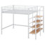 Lit mezzanine simple en métal avec tablette supérieure et échelle de rangement latérale-1673878573-1673878575