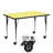 Goddard Mobile 24''W x 48''L Rectangular HP Laminate Activity Table - Adjustable Legs-40433198-12526312