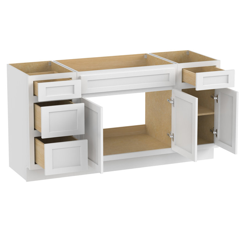 69" Single Bathroom Vanity Base Only, White