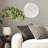 12" Round Tempered Glass Wall Clock with Silent Quartz Movement-483791357
