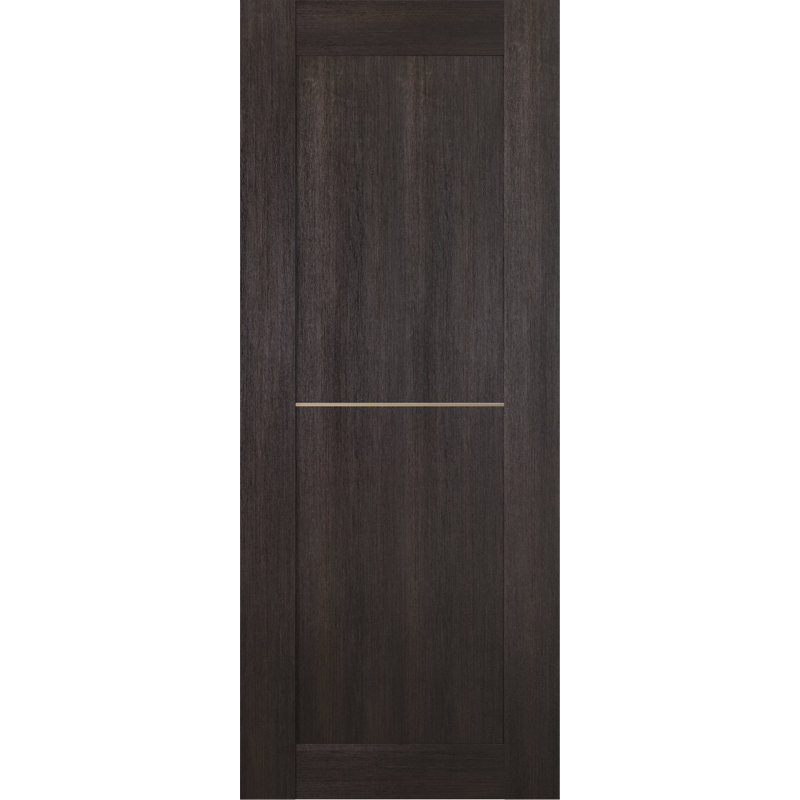 Porte standard lambrissée Veralinga, 17,8 po x 79,38 po, Noir