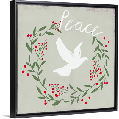 Peace Dove-impression d’art textuel sur toile