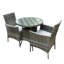 Twilley 2 - Person Wicker Patio Dining Set with Round Table , Cushions Included