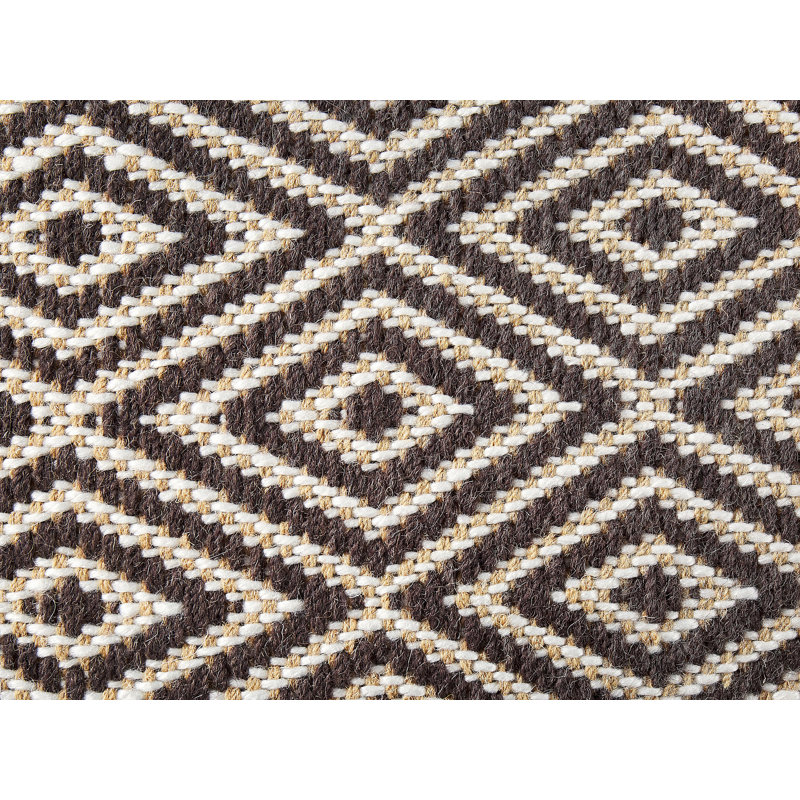 Russellville 60cm Wide Square Geometric Pouffe Ottoman