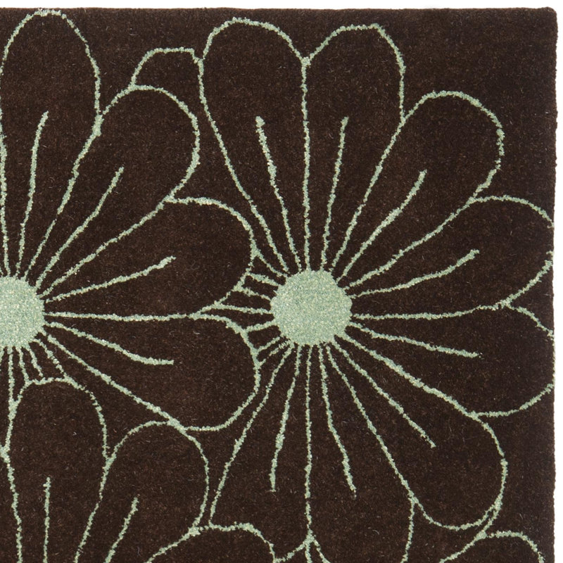 Avayah Soho Hand Tufted Wool And Viscose Floral Rug, Runner 2'6" x 8'