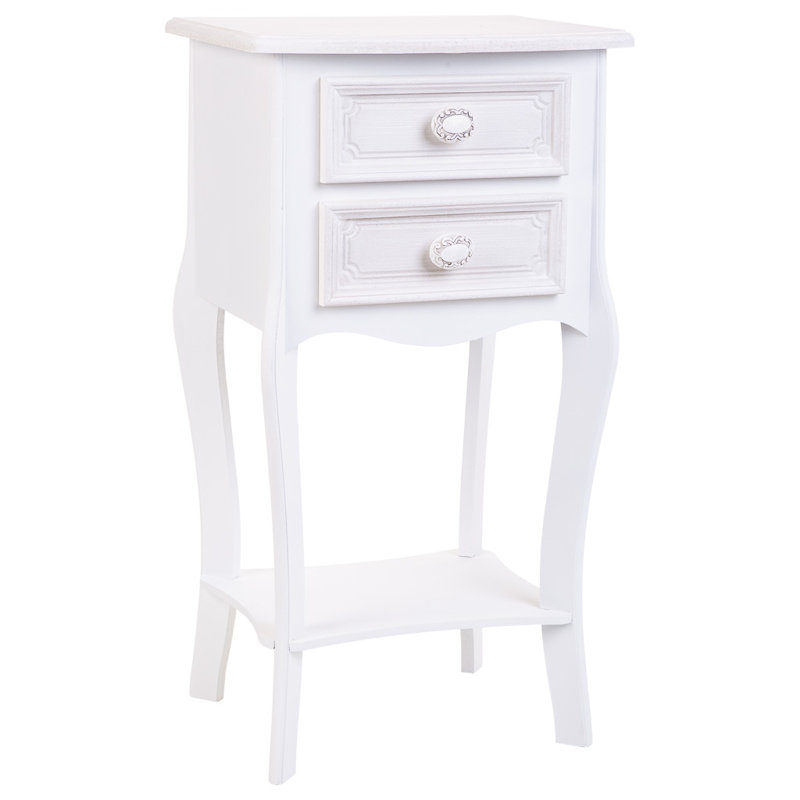 Adamae 38cm W Manufactured Wood Bedside Table
