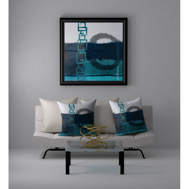 Coussin décoratif carrée élégant, 18 po x 18 po