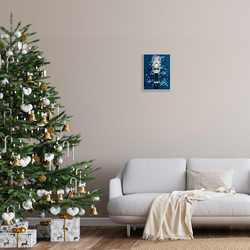 Art mural bleu, "Casse-noisette" par Grace Popp