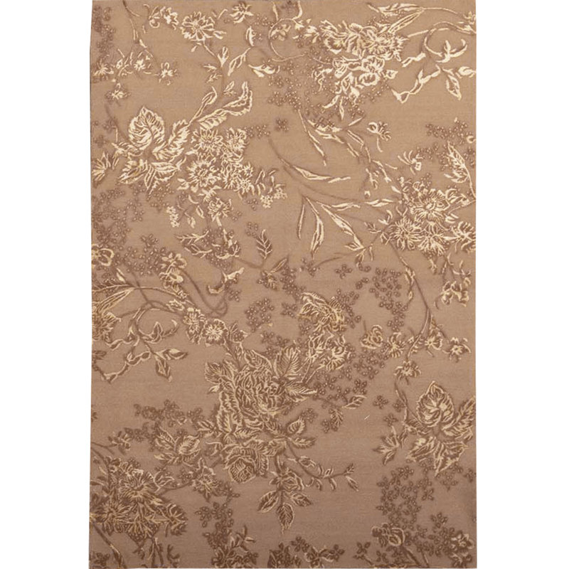Tapis doré de haute qualité noué à la main