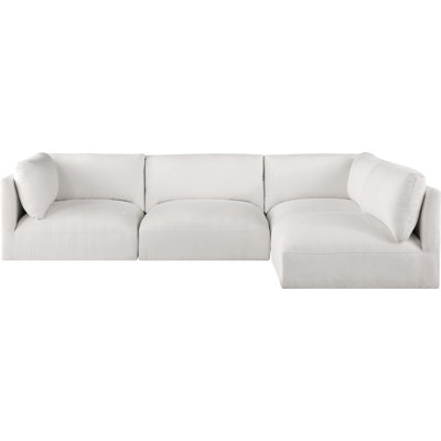 Huzayfa Upholstered L-Shaped Sectional Reversible