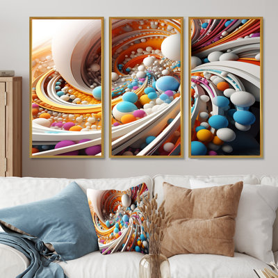 Futur explosion de joie - ensemble d'art mural Fractals
