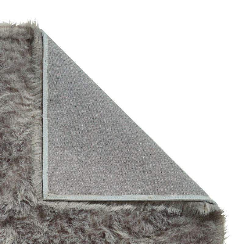 Polar Plush Aketzalli Machine Tufted Grey Area Rug, Runner 60 x 120cm