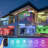 20" Modern Flush Mount Smart Ceiling Fans With RGB Light, Alexa Voice Control, Remote/Tuya APP Control