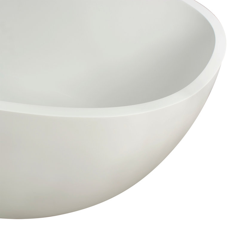 Baignoire de trempage autoportante 65,2 pouces, Blanc mat