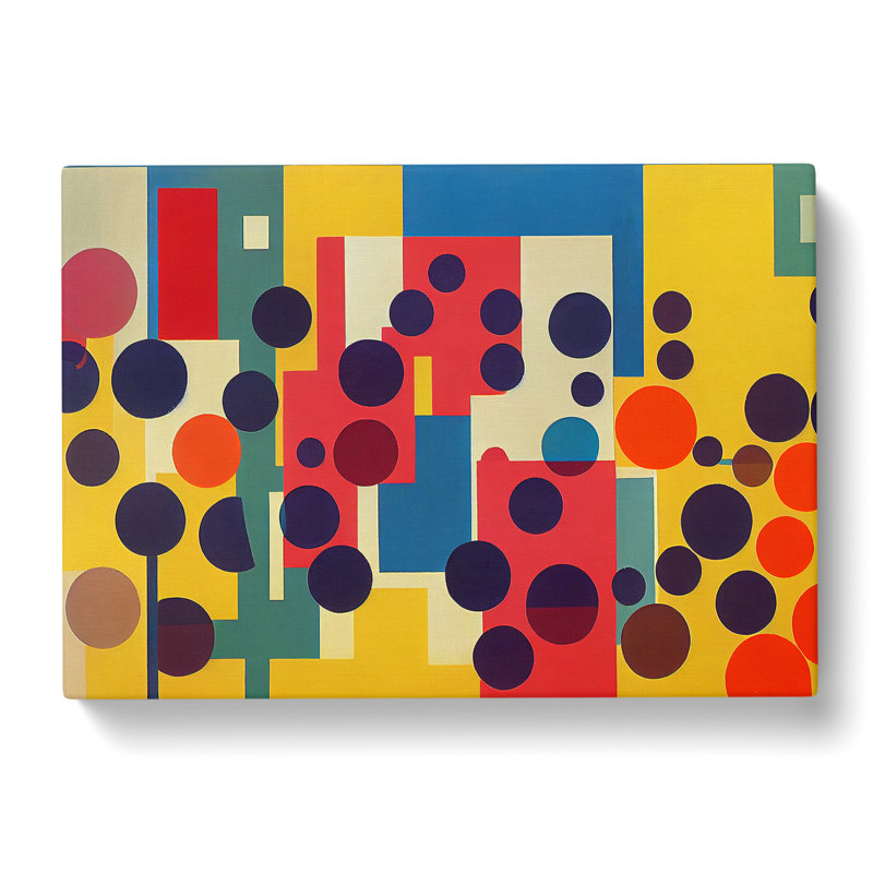 Inspiring Flower Market Abstract - Wrapped Canvas, 50cm H x 76cm W x 3cm D