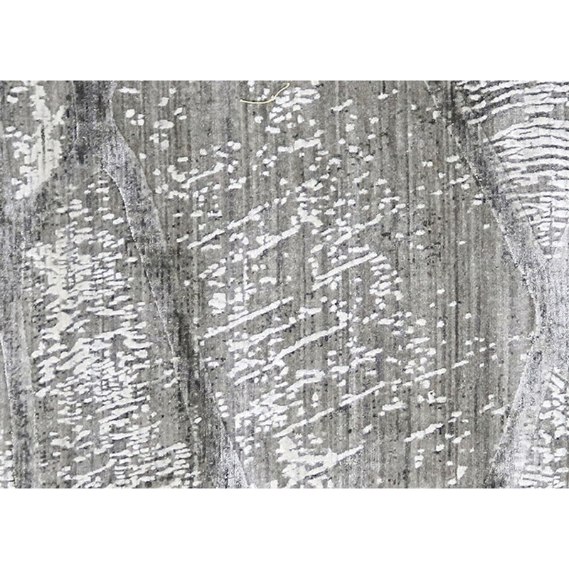 Abstract Area Rug in Ivory, Rectangle 6' x 9'