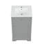 Meuble-lavabo simple 20 po avec comptoir en céramique-643643007