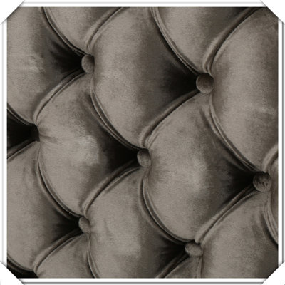 Tufted Upholstered Headboard Modern Button Metal Legs Wood Frame,Queen