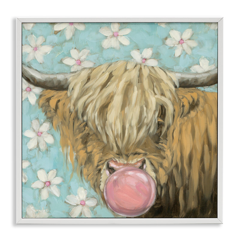 Giclée encadrée par Bubblegum Sweetie, H 12 po x l 12 po, Giclée encadrée blanc bord de mer