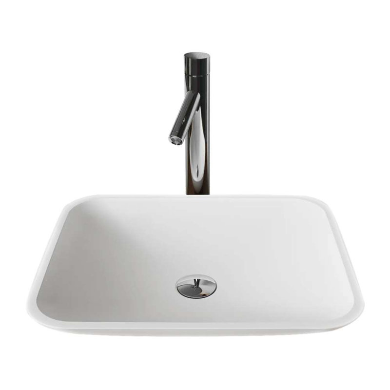 Fontana Vessel Sink and Chrome Touchless Motion Sensor Faucet Set