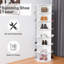 Range-chaussures à 7 niveaux blanc