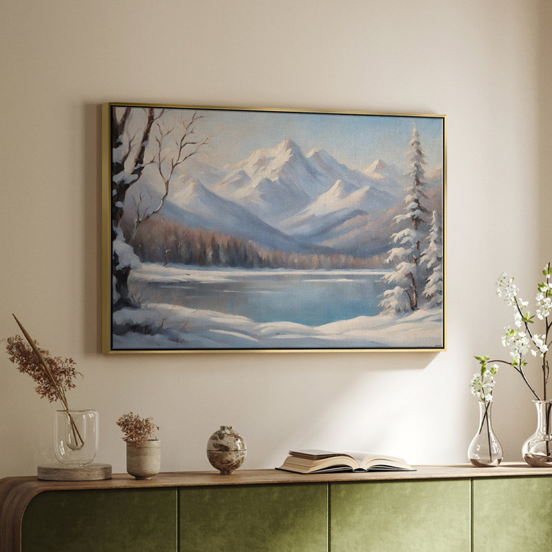 "Vintage Landscape -CCV" sur toile, Or, H 27 po x l 41 po
