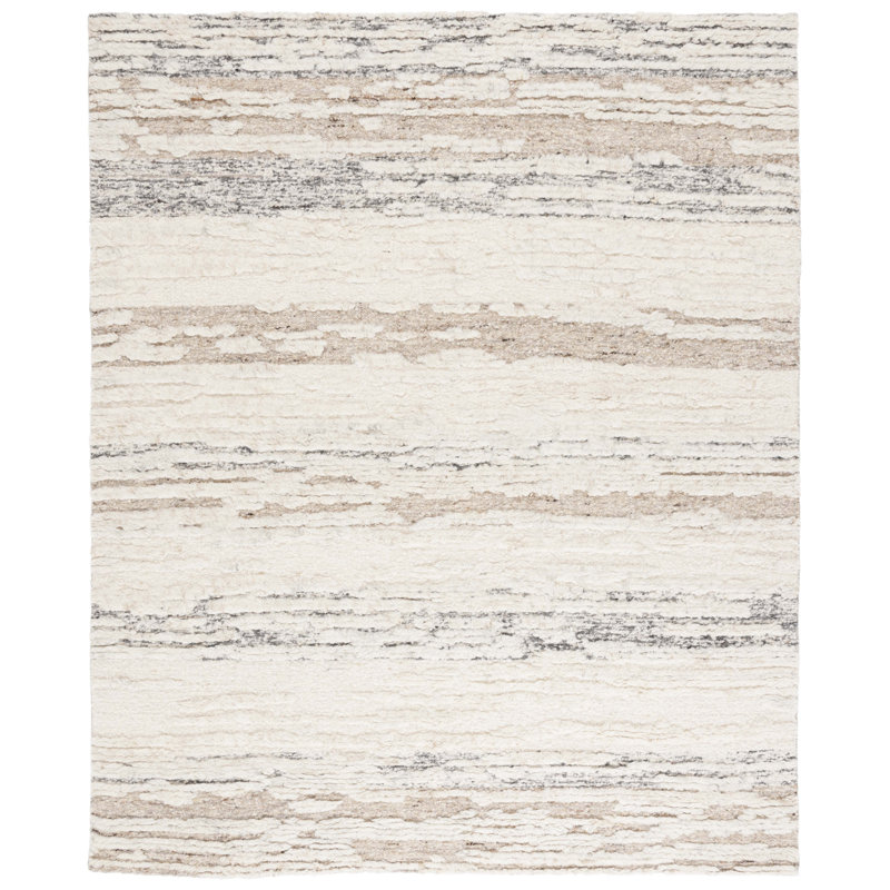 Tapis Tribeca 121 ivoire / brun, Rectangle 9 pi x 12 pi