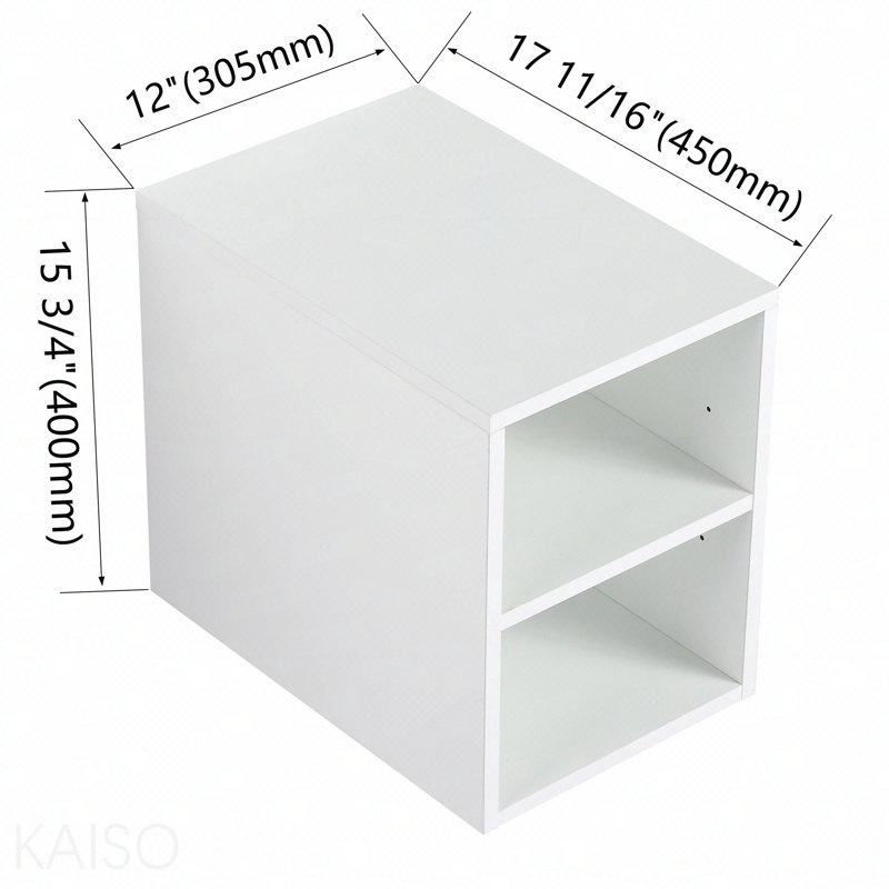 Petites tablettes de rangement murales de 12 pouces, convenant à une petite salle de bain, blanc brillant, Blanc