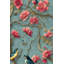 Papier peint floral rétro avec oiseaux