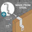 Magallanes 47cm 4 Over-the-Door Towel Bar