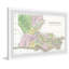 «Louisiana Colored Map», impression encadrée-1326223523