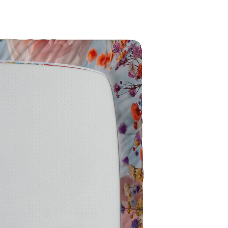 Microfiber Patterned Fitted Sheet, Full Fitted Sheet